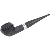 Peterson Junior Sandblasted Silver Mounted Straight Bulldog Fishtail