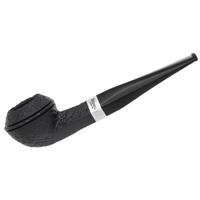 Peterson Junior Sandblasted Silver Mounted Straight Bulldog Fishtail
