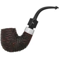 Peterson House Pipe Rusticated Bent Billiard P-Lip