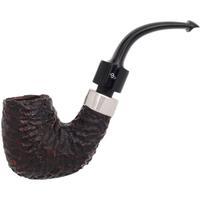Peterson House Pipe Rusticated Bent Billiard P-Lip