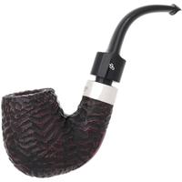 Peterson House Pipe Rusticated Bent Billiard P-Lip