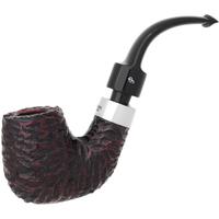 Peterson House Pipe Rusticated Bent Billiard P-Lip