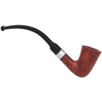 Peterson Speciality Smooth Nickel Mounted Calabash Fishtail