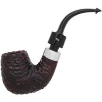 Peterson House Pipe Rusticated Bent Billiard P-Lip