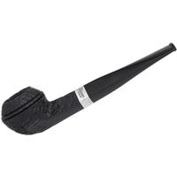 Peterson Junior Sandblasted Silver Mounted Straight Bulldog Fishtail