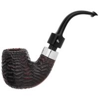 Peterson House Pipe Rusticated Bent Billiard P-Lip