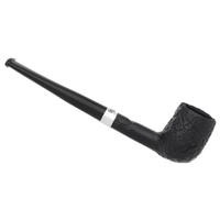 Peterson Junior Sandblasted Silver Mounted Straight Billiard Fishtail