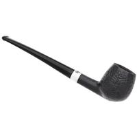 Peterson Junior Sandblasted Silver Mounted Canted Apple Fishtail