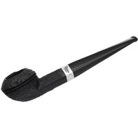 Peterson Junior Sandblasted Silver Mounted Straight Bulldog Fishtail