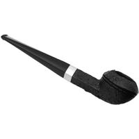 Peterson Junior Sandblasted Silver Mounted Straight Bulldog Fishtail