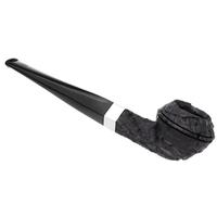 Peterson Junior Sandblasted Silver Mounted Straight Bulldog Fishtail