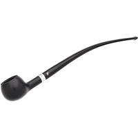 Peterson Churchwarden Ebony Silver Mounted Prince Fishtail