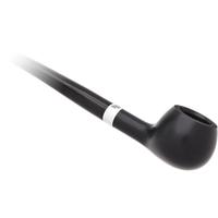 Peterson Churchwarden Ebony Silver Mounted Prince Fishtail