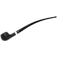 Peterson Churchwarden Ebony Silver Mounted Prince Fishtail