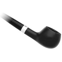 Peterson Churchwarden Ebony Silver Mounted Prince Fishtail