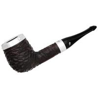Peterson House Pipe Rusticated Silver Cap Billiard P-Lip