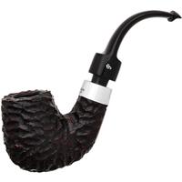 Peterson House Pipe Rusticated Bent Billiard P-Lip