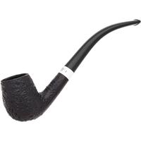 Peterson Junior Sandblasted Silver Mounted Bent Billiard Fishtail