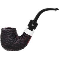 Peterson House Pipe Rusticated Bent Billiard P-Lip