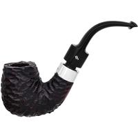 Peterson House Pipe Rusticated Bent Billiard P-Lip