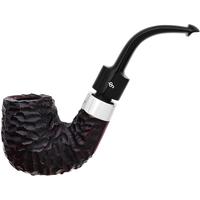 Peterson House Pipe Rusticated Bent Billiard P-Lip