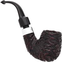 Peterson House Pipe Rusticated Bent Billiard P-Lip