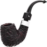 Peterson House Pipe Rusticated Bent Billiard P-Lip