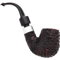 Peterson House Pipe Rusticated Bent Billiard P-Lip