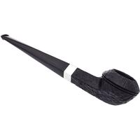 Peterson Junior Sandblasted Silver Mounted Straight Bulldog Fishtail