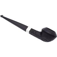 Peterson Junior Sandblasted Silver Mounted Straight Bulldog Fishtail