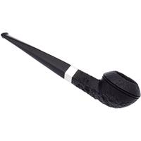 Peterson Junior Sandblasted Silver Mounted Straight Bulldog Fishtail