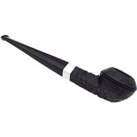 Peterson Junior Sandblasted Silver Mounted Straight Bulldog Fishtail