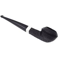 Peterson Junior Sandblasted Silver Mounted Straight Bulldog Fishtail
