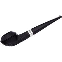Peterson Junior Sandblasted Silver Mounted Straight Bulldog Fishtail