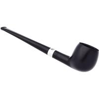 Peterson Junior Ebony Silver Mounted Straight Apple Fishtail