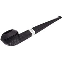 Peterson Junior Sandblasted Silver Mounted Straight Bulldog Fishtail