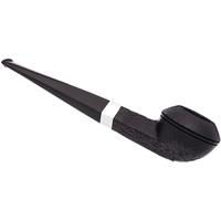 Peterson Junior Sandblasted Silver Mounted Straight Bulldog Fishtail