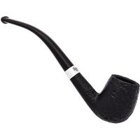 Peterson Junior Sandblasted Silver Mounted Bent Billiard Fishtail