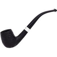 Peterson Junior Sandblasted Silver Mounted Bent Billiard Fishtail