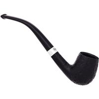 Peterson Junior Sandblasted Silver Mounted Bent Billiard Fishtail