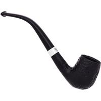 Peterson Junior Sandblasted Silver Mounted Bent Billiard Fishtail
