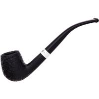 Peterson Junior Sandblasted Silver Mounted Bent Billiard Fishtail