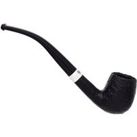 Peterson Junior Sandblasted Silver Mounted Bent Billiard Fishtail