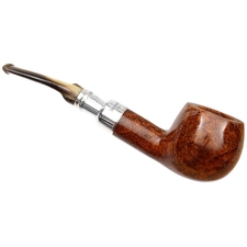 Peterson: Smooth Horn Stem Spigot (408) Fishtail Tobacco Pipe