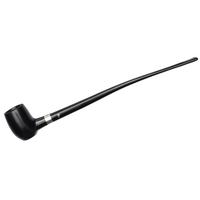 Peterson Churchwarden Ebony Silver Mounted Barrel Fishtail
