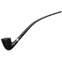 Peterson Churchwarden Ebony Silver Mounted (D15) Fishtail