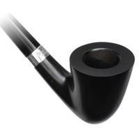 Peterson Churchwarden Ebony Silver Mounted (D15) Fishtail