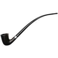 Peterson Churchwarden Ebony Silver Mounted (D16) Fishtail
