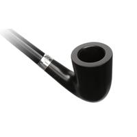 Peterson Churchwarden Ebony Silver Mounted (D16) Fishtail