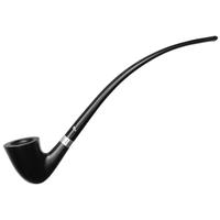 Peterson Churchwarden Ebony Silver Mounted (D15) Fishtail